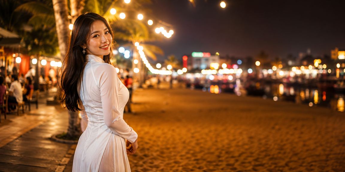 Người phụ nữ mặc áo dài truyền thống tham gia cá cược tại Hà Nội